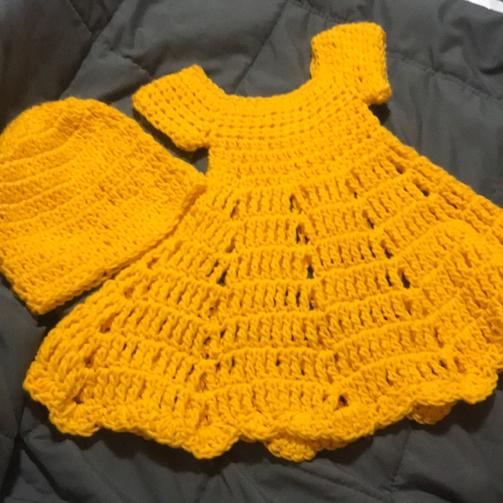 Crochet dress hand made